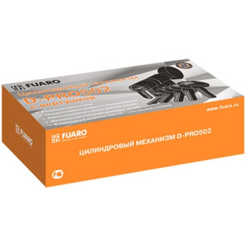 Цилиндровый Fuaro (Фуаро) механизм (D-PRO502/120) D-PRO5002Knob120(55+10+55) CP хром 5Key