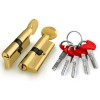 Цилиндровый механизм (D-PRO502/70) D-PRO5002Knob70(30+10+30) PB латунь 5Key