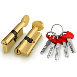Цилиндровый механизм (D-PRO502/70) D-PRO5002Knob70(30+10+30) PB латунь 5Key