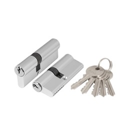 Цилиндровый механизм AZ100/80 mm (35+10+35) CP хром 5 кл.