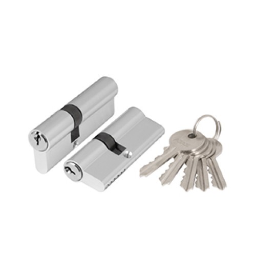Цилиндровый механизм AZ100/80 mm (35+10+35) CP хром 5 кл.