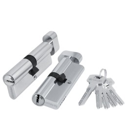 Цилиндровый механизм  с вертушкой 200 ZM 60 mm (25+10+25) CP хром 5 кл.