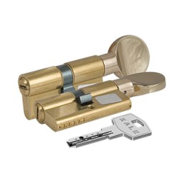 Цилиндровый механизм с вертушкой 164 BM/90 (35+10+45) mm латунь 5 кл.