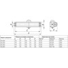 Доводчик дверной SD-2040 WH 55-80 кг (белый)