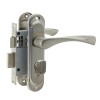 Замок врезной 0823С/60 с вертушкой матовый никель (SN) Lockit