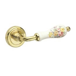 DOLL 146/231BT F01 золото / белая керамика с цветами Fimet