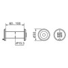 DVZ2, 16/200/60×100 (оптика пластик, угол обзора 200) CP Хром