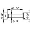 DVZ4, 16/200/70×130 (оптика пластик, угол обзора 200) CP Хром