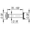 DVZ4, 16/200/70×130 (оптика пластик, угол обзора 200) AB Бронза