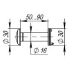 DVZ3, 16/200/50×90 (оптика пластик, угол обзора 200) AB Бронза