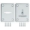 Накладка на сувальдный замок ESC.S-lift+S/K.set (ESC081/082) хром (2шт.)