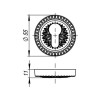 Накладка CYLINDER ET/CL-FG-10 Французское золото 2 шт.