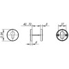 Накладка под цилиндр DSS-02-ET (нержавейка)
