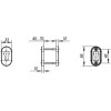 Накладка под цилиндр DSS-02P-ET (нержавейка)