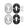 Накладка под цилиндр ESC-12C CP-8 хром