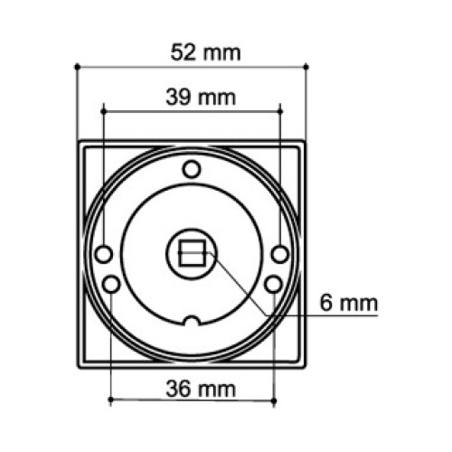 Ручка поворотная WC-BOLT BK6/SQ-21SN/CP-3 матовый никель/хром