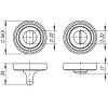 Ручка поворотная BK6 ML SN/CP-3 матовый никель/хром