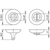 Ручка поворотная BK6 TL SG/GP-4 матовое золото/золото