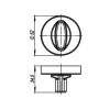 Ручка поворотная WC-BOLT BK6/URB OB-13 Античная бронза