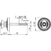 Ручка поворотная BKW8/CL BB-17 Коричневая бронза