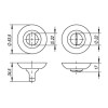 Ручка поворотная BK6 TL WH-19 белый