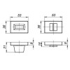 Ручка поворотная WC-BOLT BK6 UCS BPVD-77 Вороненый никель