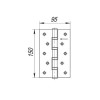 Петля универсальная 4BB 150x95x3 PN (перл. никель)