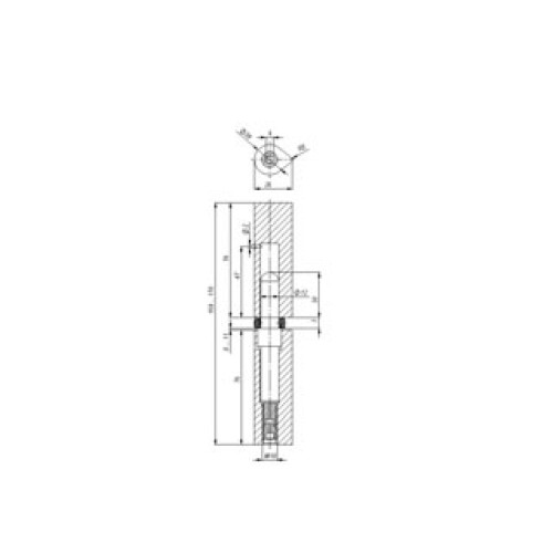 Петля приварная T1/160-20 ADJ с подшипником регулируемая