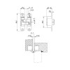 Петля скрытой установки с 3D-регулировкой Architect 3D-ACH 40 SN Матовый никель прав. 40 кг