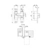 Петля скрытой установки с 3D-регулировкой Architect 3D-ACH 60 SN Матовый никель прав. 60 кг