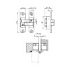 Петля скрытой установки с 3D-регулировкой Architect 3D-ACH 60 SN Матовый никель лев. 60 кг
