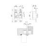 Петля скрытой установки с 3D-регулировкой Architect 3D-ACH 40 AB Бронза лев. 40 кг