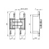 Петля Armadillo скрытой установки U3D7000 BL (12060UN3D) черный TECH