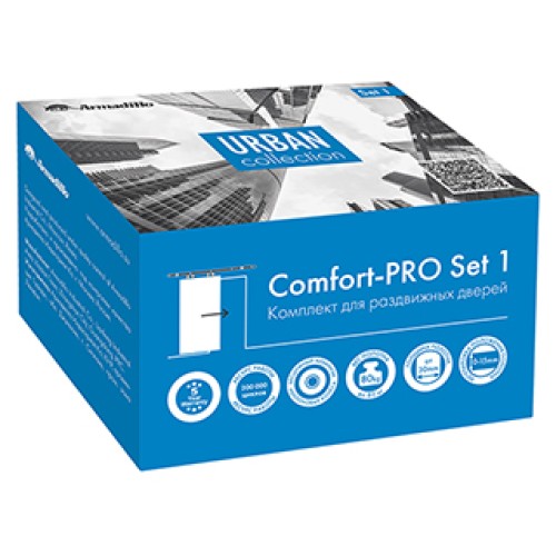 Комплект для раздвижных дверей Comfort – PRO SET 1 /rollers/ 80 (CFA170)