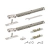 Комплект для раздвижных дверей Comfort – PRO SET 2 /soft close/ 80 (CFA170А)