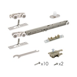 Комплект для раздвижных дверей Comfort – PRO SET 3 /soft close+roller/ 80 (CFA170B)