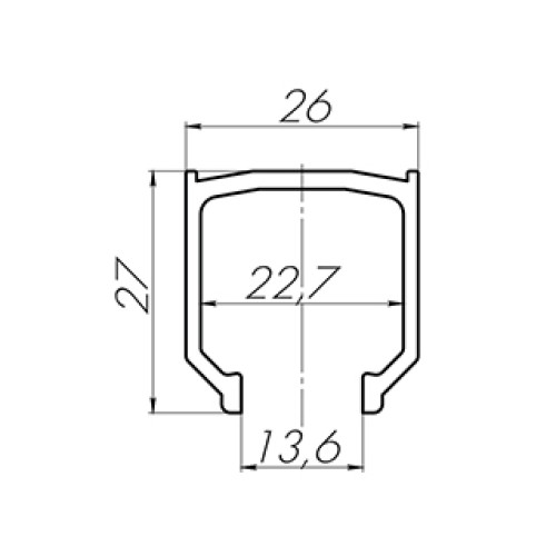 40203 Верх.Направ FOLDING/40/2000 track (2м) / 39817 Складная сист. FOLDING/40