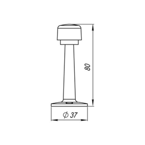 Упор дверной DS PW-80 ABG-6 зеленая бронза