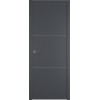 Межкомнатная дверь Urban 2 цвет Onyx кромка Silver Edge 