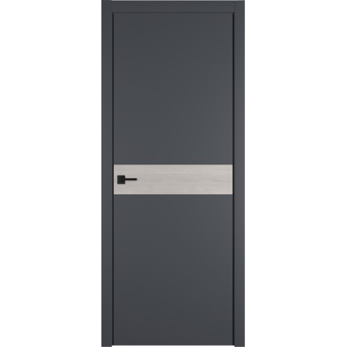 Межкомнатная дверь Urban H цвет Onyx кромка Black Edge вставка Stone Oak