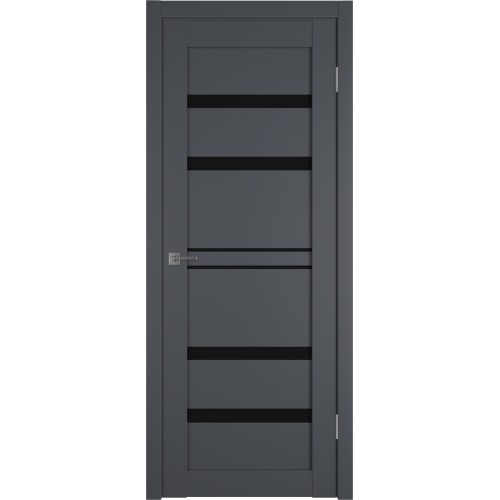 Межкомнатная дверь Emalex E26 ДО цвет Onyx стекло black gloss