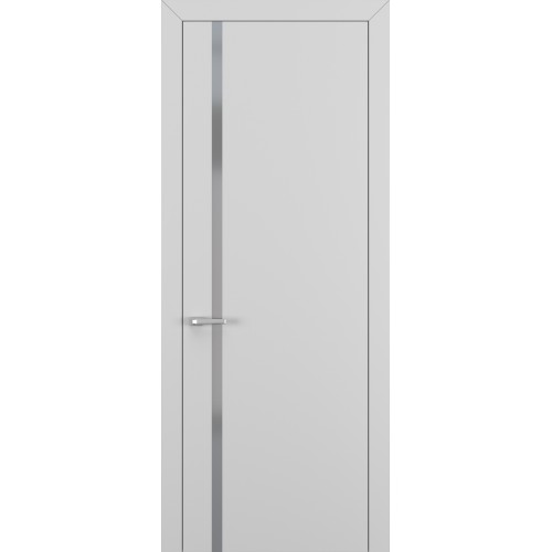 Межкомнатная дверь Квалитет К1 цвет Матовый Серый кромка ABS стекло Matelac Silver Grey