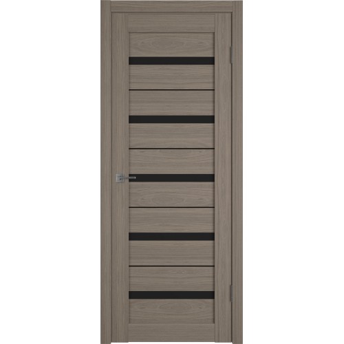 Межкомнатная дверь Atum Pro AL7 Black Gloss цвет Brun oak стекло black gloss