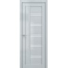 Межкомнатная дверь DEFORM V V5 цвет Грей вуд стекло Lacobel белый лак