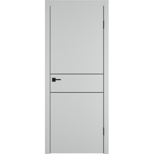 Межкомнатная дверь Urban 2 H цвет Steel кромка Black Edge 