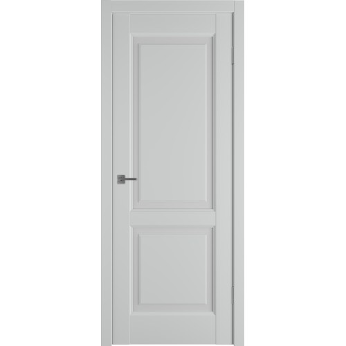 Межкомнатная дверь Emalex Elegant 2 ДО цвет Steel стекло Fly White cloud