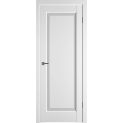 Межкомнатная дверь Emalex Elegant 1 ДО цвет Ice стекло Fly White cloud