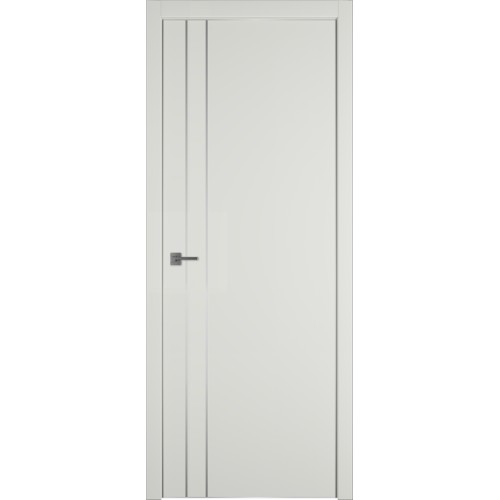 Межкомнатная дверь Urban 2 V цвет MidWhite кромка Silver Edge 