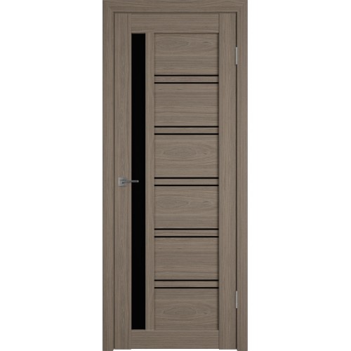 Межкомнатная дверь Atum Pro Х38 Black Gloss цвет Brun oak стекло black gloss