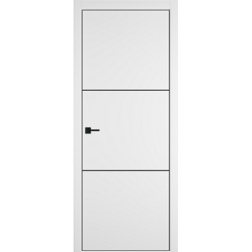 Межкомнатная дверь Urban 2 цвет Ice кромка Black Edge 